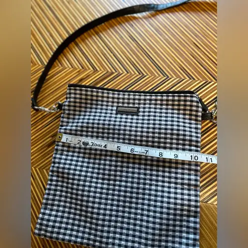 Longaberger Black and White Checkered Crossbody Bag