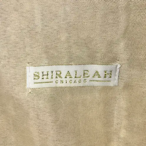 Shiraleah Fortuna Wheat/Cream Straw Raffia Envelope Pom Pom Clutch Bag