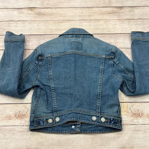 Levi Strauss Co Womens Denim Jacket Blue Trucker Crop Style Size S