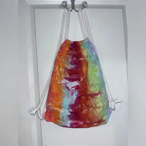 Handmade Tie Dye Drawstring Backpack By Small Business TheTalentedTexan NWOT