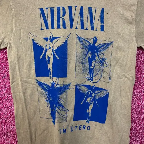 Nirvana In Utero Album Cover Pop Art Angel Grunge Band Tee S
