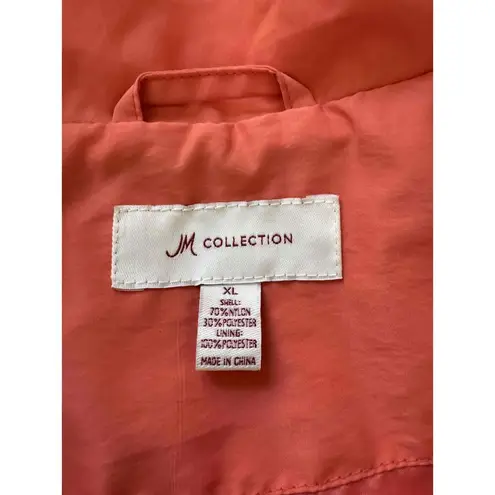 JM Collection Coral Snap Button Drawstring Waist Flap Pockets Coatigan XL