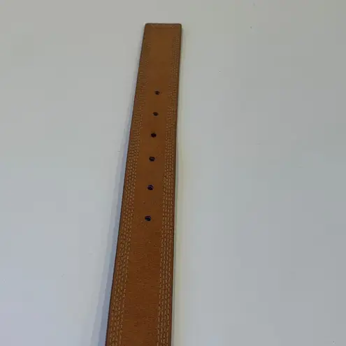 Vintage Y2K Bronze Metallic Brown Faux Leather Belt Women’s Medium