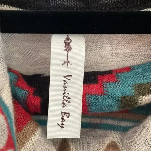 Vanilla Bay  Aztec Cowl Neck Top Large