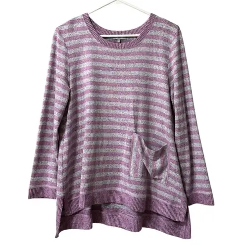 Habitat Clothes To Live In Sweater Women Size Small Soft Knit Pullover Stretch Purple