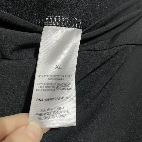 Greg Norman Skirt Skort Women's XL Black Stretch Dark Wash Performance Pull On