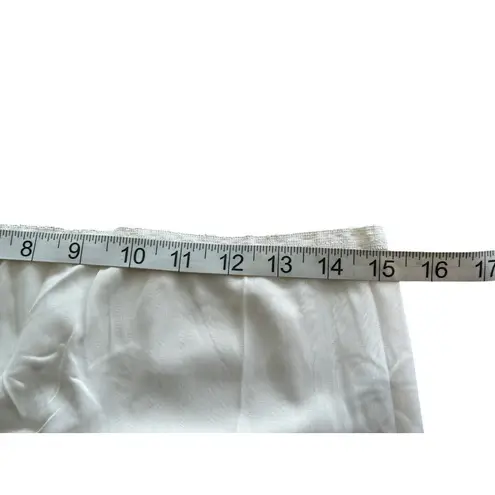 Vintage Opalaire Slip Skirt W/ Lace Hem & Middle Slit Medium Antron III Nylon M