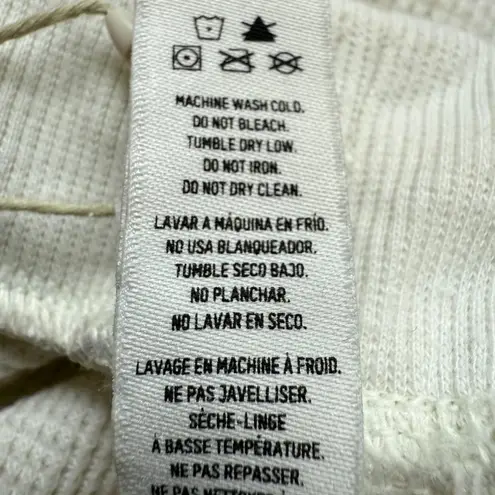 SKIMS Cotton Ribbed Jogger Pant Women's XXS Marble Ivory Sweatpants Comfy NWT