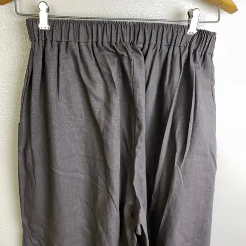 Farmhouse Frocks Poppy Wide Leg Pants Womens Medium Taupe Elastic Amish NWT Gray