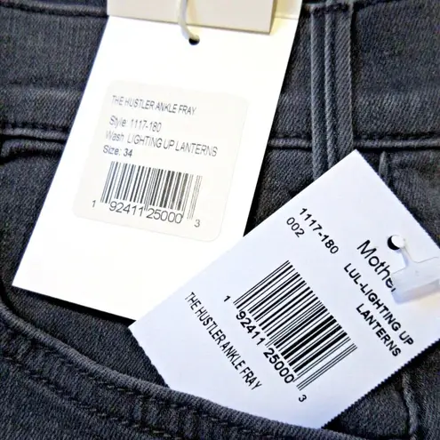 NWT Mother Hustler Ankle Fray in Lighting Up Lanterns High Rise Boot Jeans 34