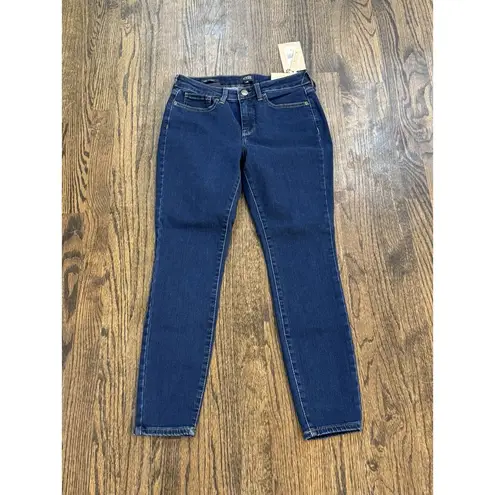 NYDJ Jeans Skinny Ankle Pants Dark Wash Blue Denim Stretch Size 4 Petite