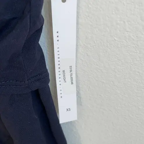 Susana Monaco Revolve  navy blue tiewaist romper XS - Image 4