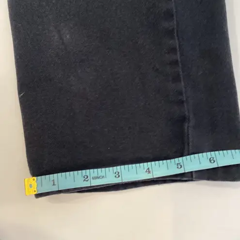 Gloria Vanderbilt Black Straight Leg High Rise Jeans Sz 8 Long Cotton Casual