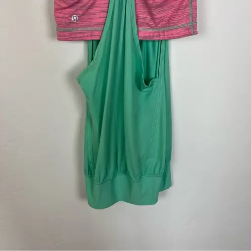 Lululemon  No Limits Tank in Opal/Space Neon Pink Opal