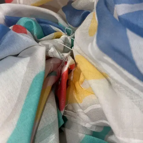 Pastel womens 80's drop waist taffeta big bow gathered geometric prom cocktail Blue Size undefined