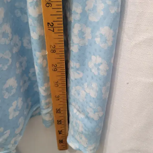 Lulus  Women's Light Blue Floral Mini Sun Dress Size L