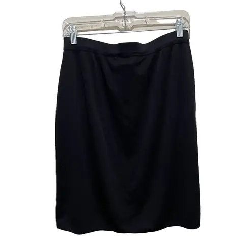Misook Acrylic Pencil Skirt Knee Length Black Size Large