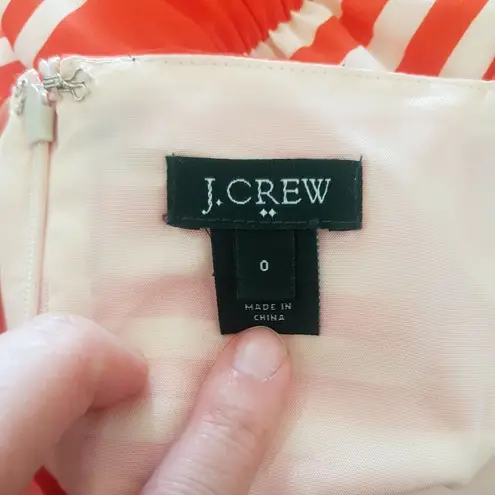 J. Crew dress Size 0 Womens Sleeveless Beach Preppy Casual Trendy Modern Summer Orange