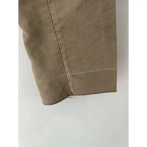 John Galliano Mid Rise Straight Leg Cotton Trouser Pants Womens Size 32 Tan