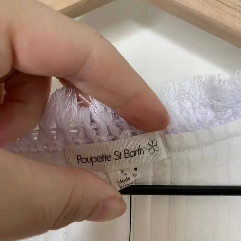 Poupette St. Barth Sasha Mini Dress White New Womens Small