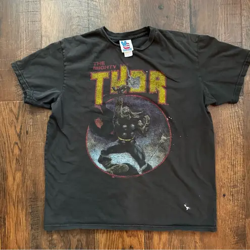 JUNK FOOD FOREVER “The Mighty Thor” unisex tee shirt, size M Black Size M