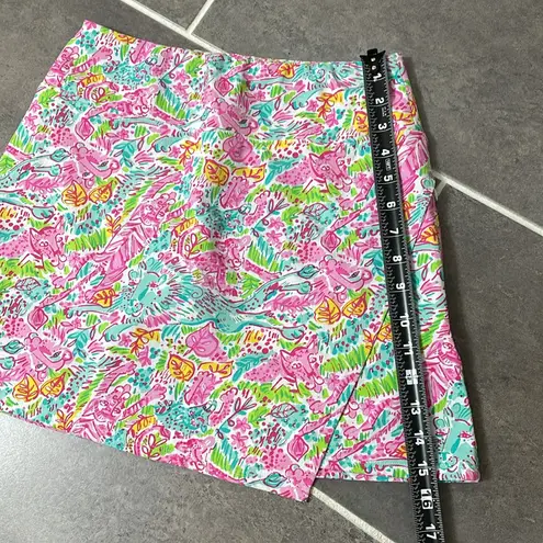 Ibkul Faux Wrap Skort size XS Pink