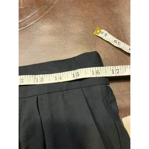 A New Day  Black Pleated Trousers Women's Size 12 Career Wide Leg Pants New Rayon