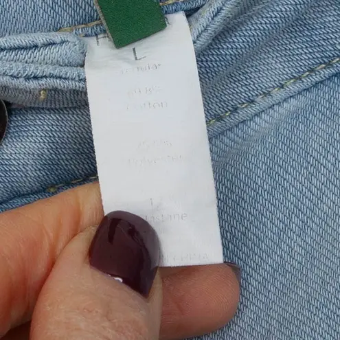 Halara Womens Flex High Waisted Wide Leg Jeans Size L Light Wash Stretch Classic