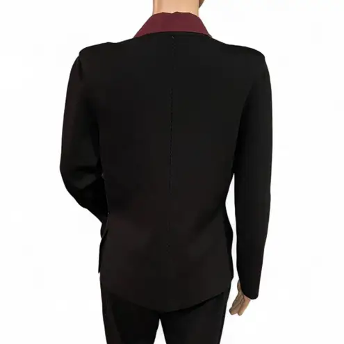 MM.LaFleur Black Blazer Size Large Womens Open Front Cutout Design on Back EUC