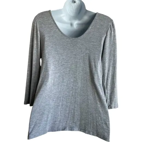 Anthropologie Dolan Left Coast Collection Women Top S Gray Tee Stretch Comfort