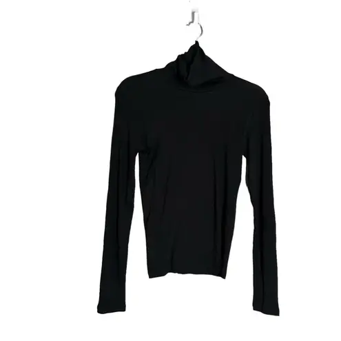 Everlane NWT  Black Supima Micro Rib Turtleneck Shirt XS