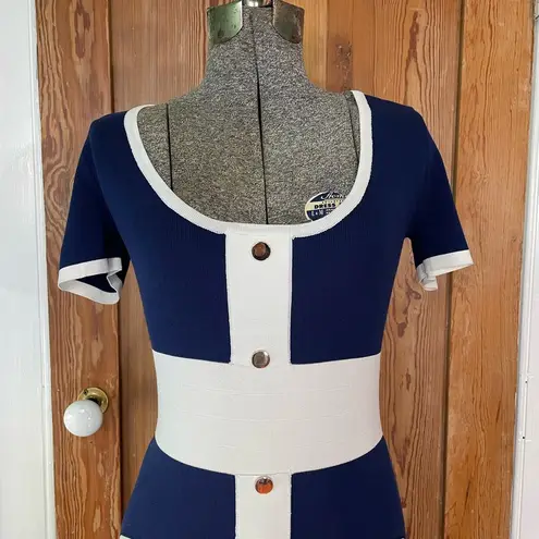 Alexia Admor Serenity Scoopneck Colorblock Knit Dress - Size Small