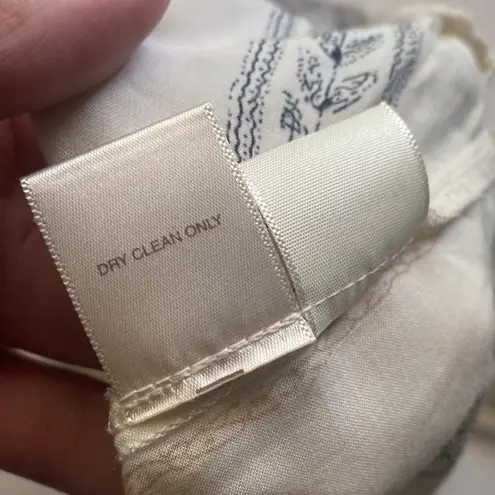 Willow & Clay Anthropologie wrap embroidered boho tunic blouse, size medium