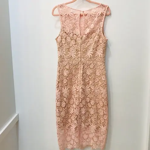 Bisou Bisou  Blush Pink Lace dress sz 8