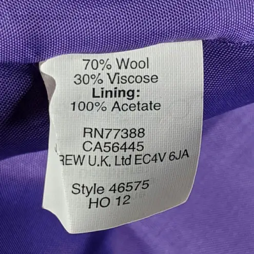 J. Crew Factory Purple Wool Pencil Skirt