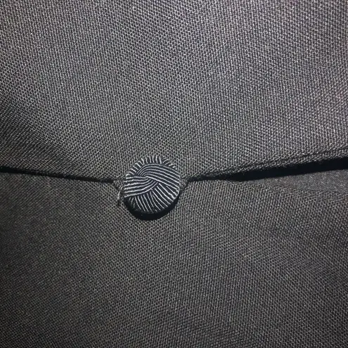 Badgley Mischka Vtg Y2K Black Mock Neck Asian influence blazer Taylored fit