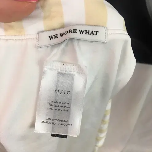 We Wore What Salerno Tie-Front Bikini Top XL