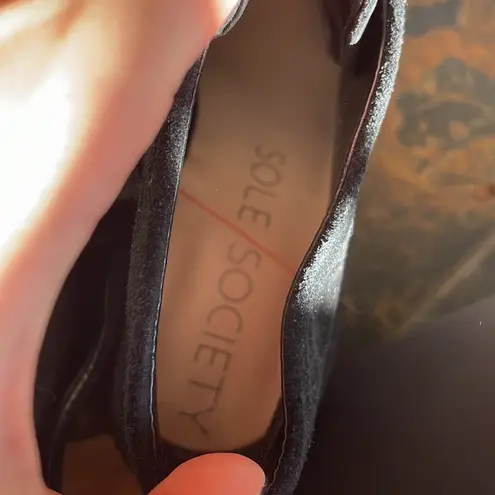 Sole Society Tallie Tassel Lace Up Booties