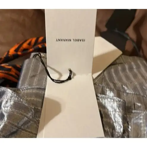 Isabel Marant Mucius Striped Metallic Miniskirt size 8