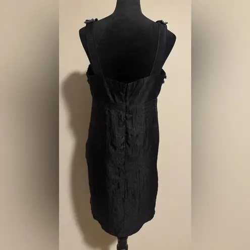 R & M Richards EUC R&M Richard’s Black and White Ruffle Top Dress size 12