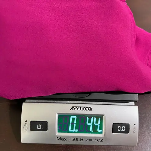 Cynthia Steffe Magenta V-Neck Blouse M | Bold Work-to-Wine Top, Style 8459051