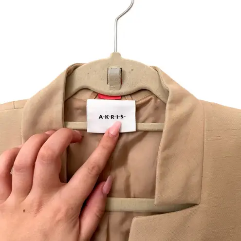 Akris 100% Silk Buttoned Blazer Sz US 12