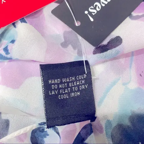 Kelly & Katie Purple Floral Kimono, Scarf Cardigan One Size Fits Most NWT