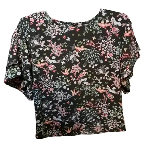 Bobeau  Floral Blouse Size Small NWT