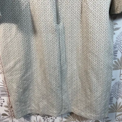 Tyler Böe Textured Geometric Bell Sleeve Dress Women's Medium Gray Beige