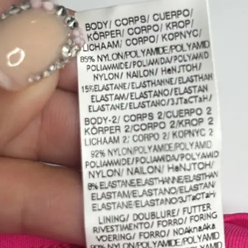 La Blanca Island Goddess Shirred Band Hipster Bottom - Pop Pink. Size 4