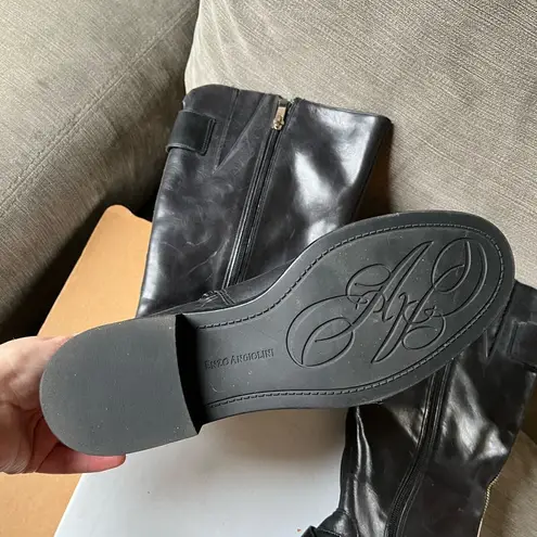 Enzo Angiolini Black Leather Women's Boots