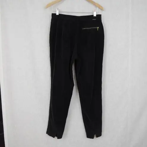 Jordache Vintage Asymmetrical Front Black Corduroy Pants