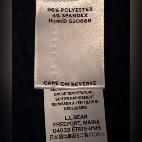 L.L. Bean Dark Blue Women”s Signature Brushed