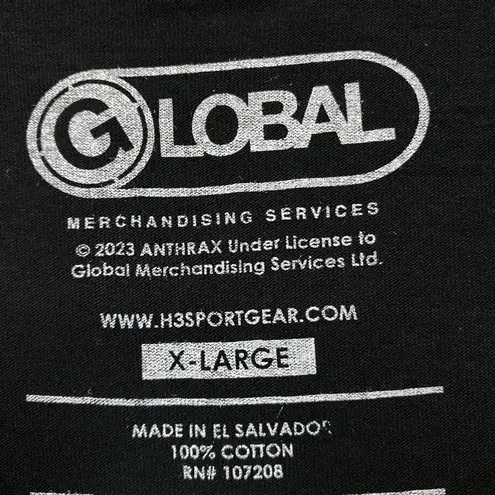 Anthrax Judge Dredd Heavy Metal Band T-Shirt Size Extra Large